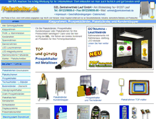 Tablet Screenshot of plakathalter.com